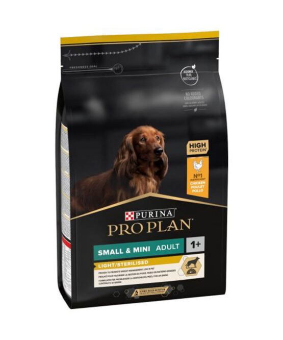 Purina Pro Plan Light/Sterilised pollo - Crocchette per Cani Small Adult 3Kg